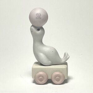 1985 Precious Moments Birthday Train Seal Age 2 “May Your Birthday Be Warm”
